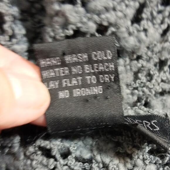 Nomadic Traders charcoal gray sheer chunky Asym sweater S/M - Picture 8 of 8